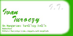 ivan turoczy business card